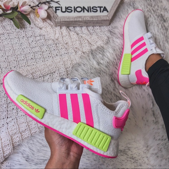 adidas Shoes - ‼️sold‼️NWT🍭 Adidas NMD R1 Hot Pink/Yellow 6W